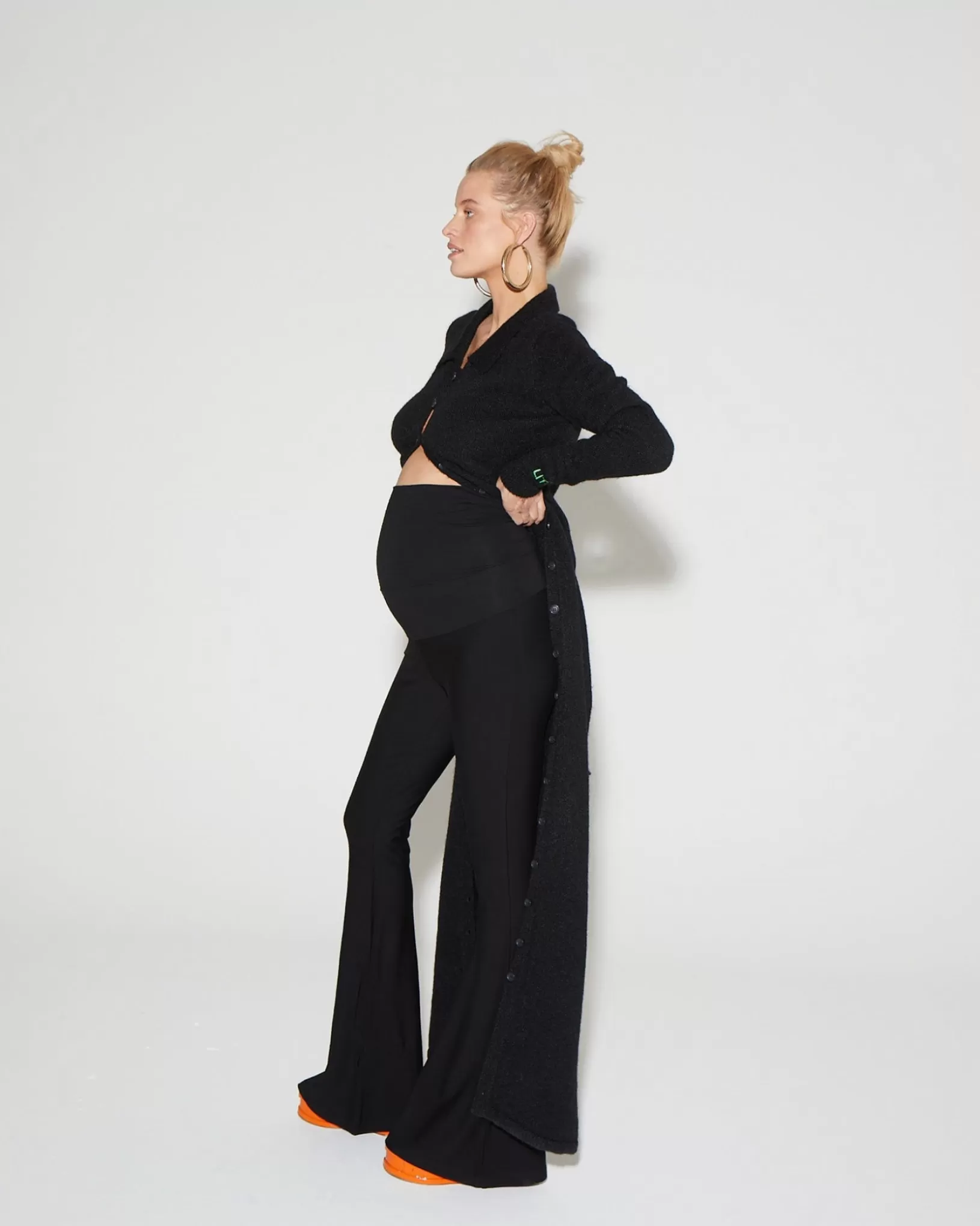 STIEGLITZ Maternity Flared Broek | Black Discount